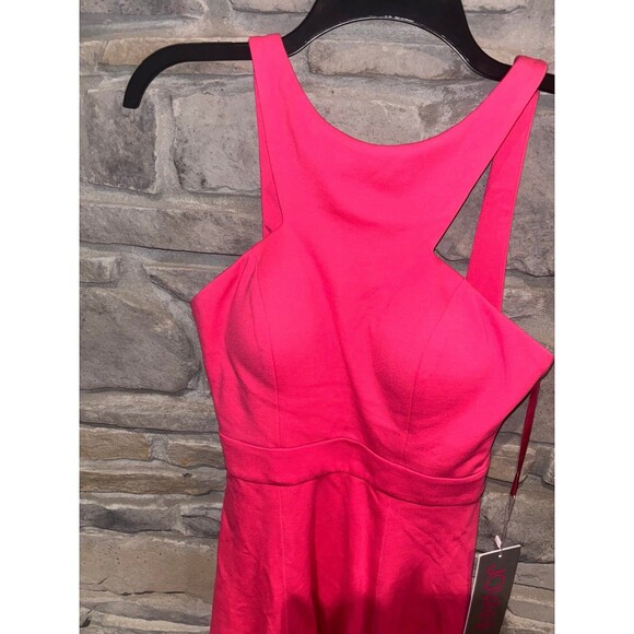 JOVANI SIZE 2 BRIGHT PINK DRESS BRAND NEW WITH TAGS - Picture 2 of 9